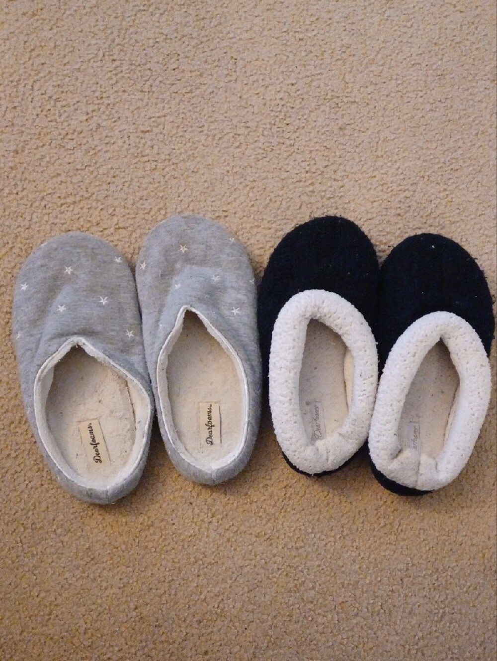 Women’s Small Slip-On Plush Slippers Washable